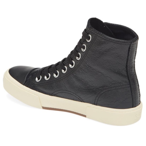 BALENCIAGA Paris Leather High Top Sneakers - Picture 4 of 12
